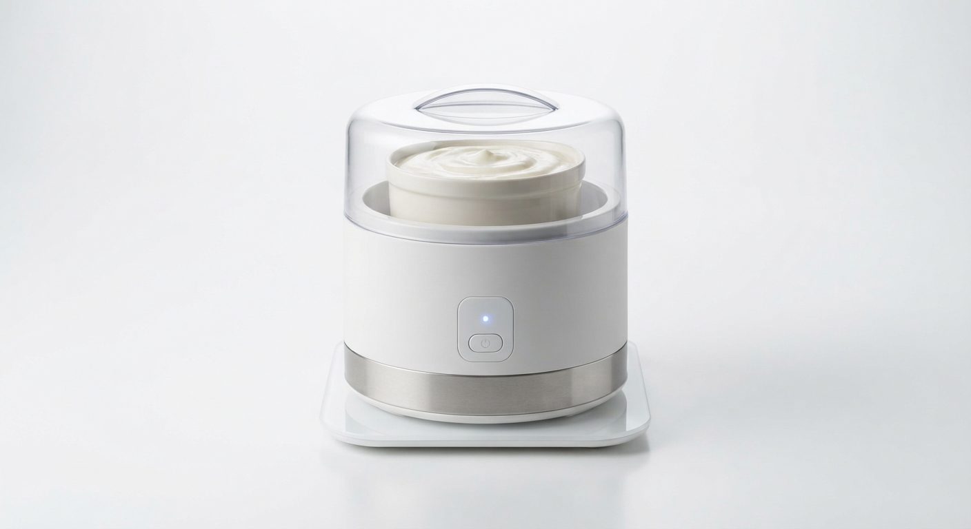 HOMCOM Yogurtera para Hacer Yogur Griego 1.5L con Filtro y Tecnología PTC