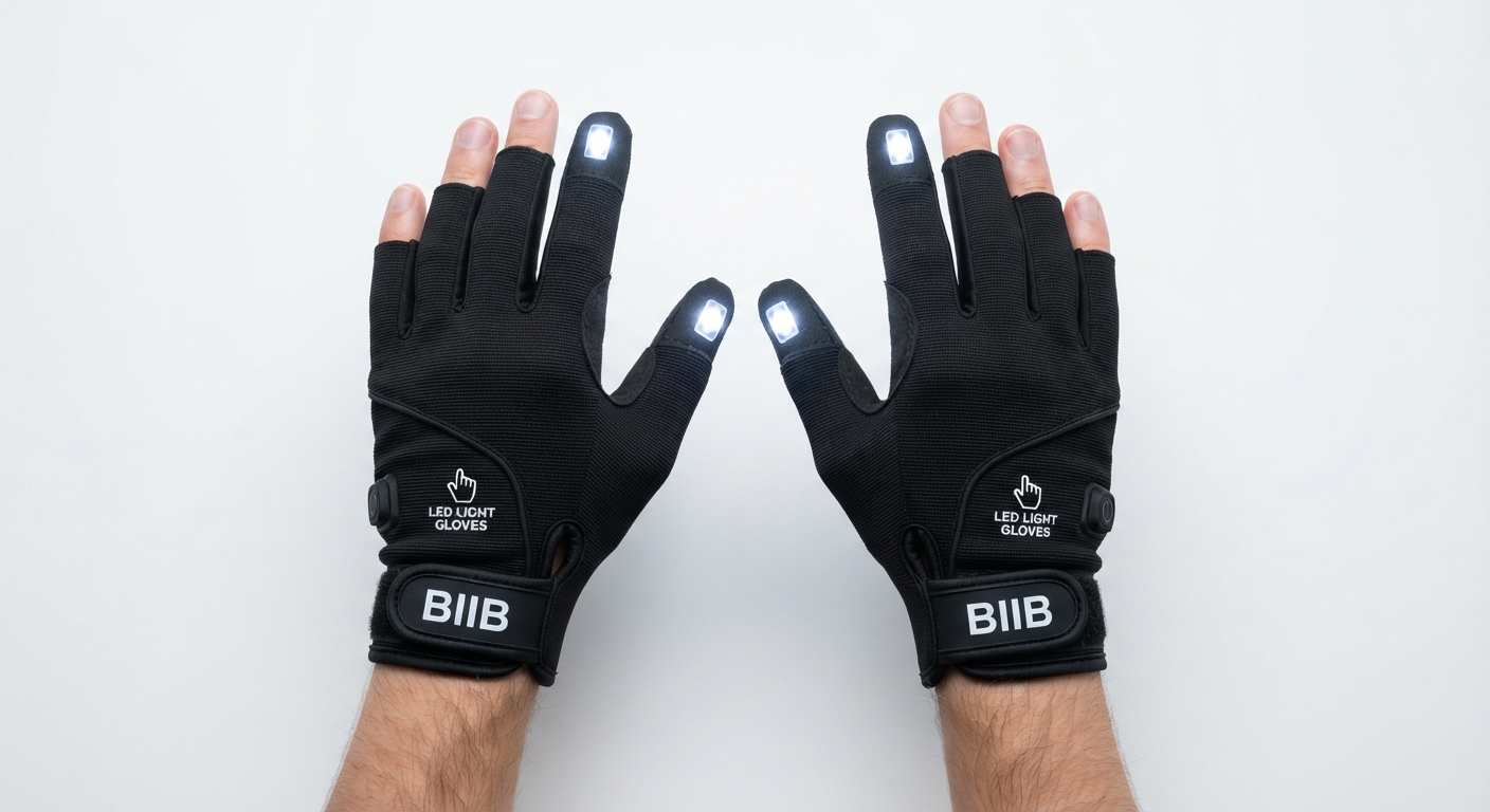 Guantes LED Luminosos BIIB - Regalo Gadget Tecnológico Útil