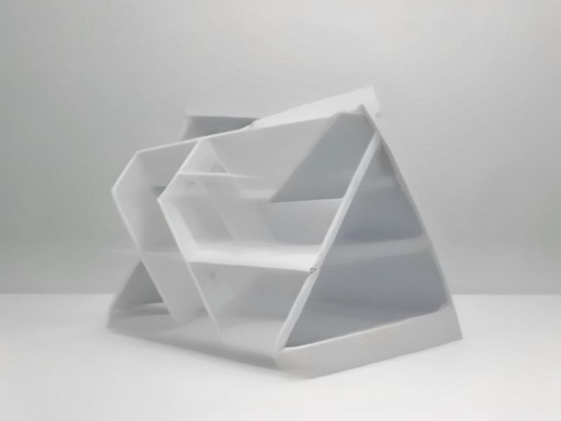 Escalera Plegable Doméstica de 3 Alturas Robusta y Compacta