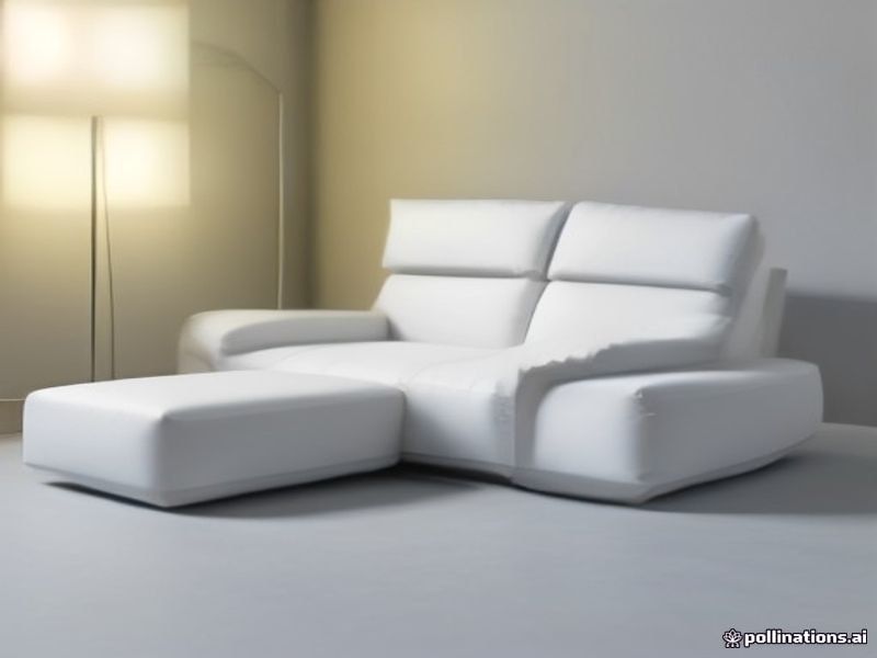 Sofá Inflable Plegable con Reposapiés para Descanso en Casa o Exterior