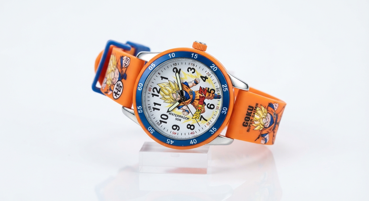 Reloj Electrónico Dragon Ball Guku Super Saiyan Resistente al Agua