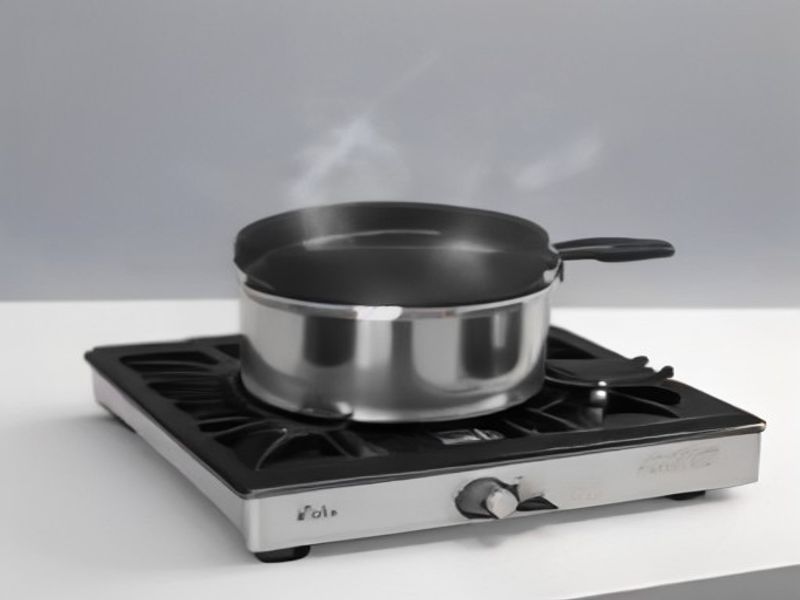 Cocina de Gas Karawan Portátil 2 Fuegos Compacta 46x26x6cm