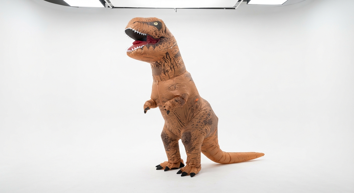Disfraz Inflable T-Rex para Adultos - Ideal Halloween y Fiestas Divertidas