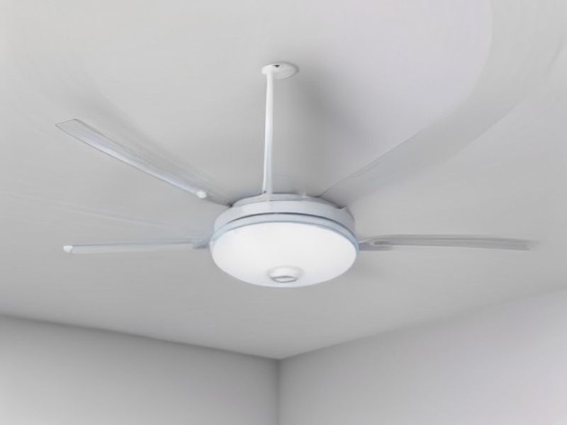 Activeallbrite Ventilador de Techo con Luz RGB 47cm Blanco