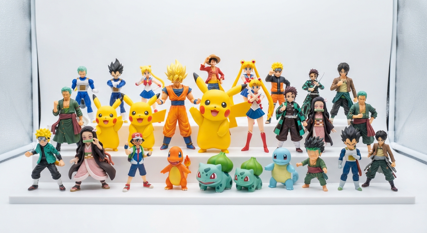 Lote 144 Figuras Pokémon y Anime: Colección Pikachu y Más