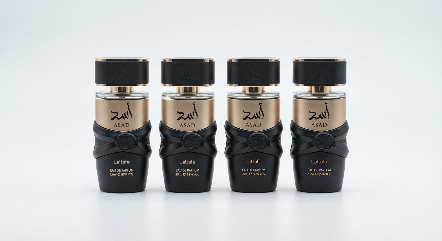 Pack Colección Lattafa Asad - 4 Perfumes Eau de Parfum 25ml cada uno