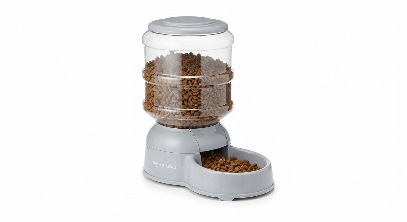 Amazon Basics Dispensador de Comida para Mascotas Pequeño