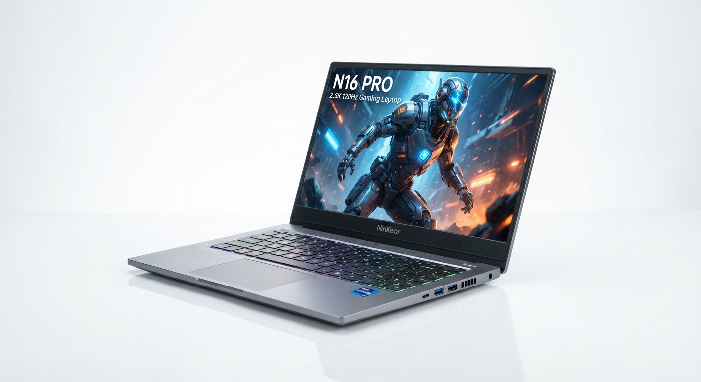 NinKear N16 PRO: Potente Portátil Gaming con Pantalla 2.5K 120Hz y CPU Intel i7