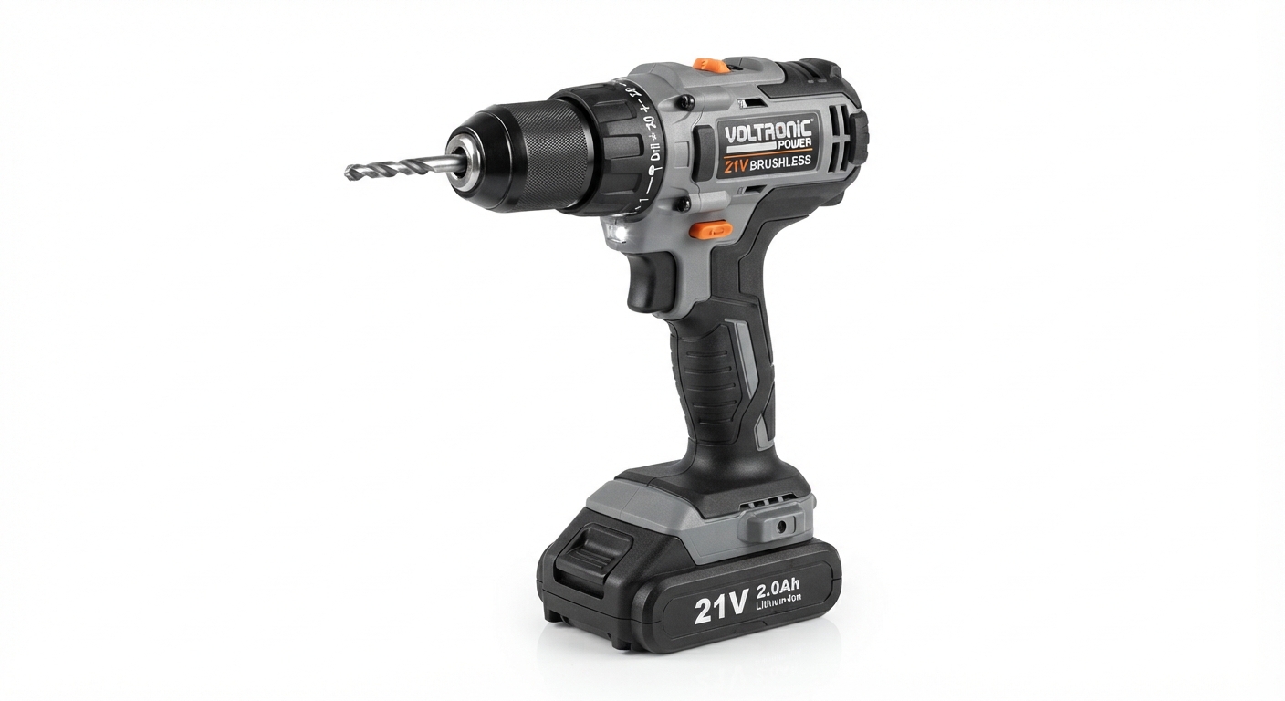 Taladro Percutor Inalámbrico 21V con Batería y 2 Velocidades