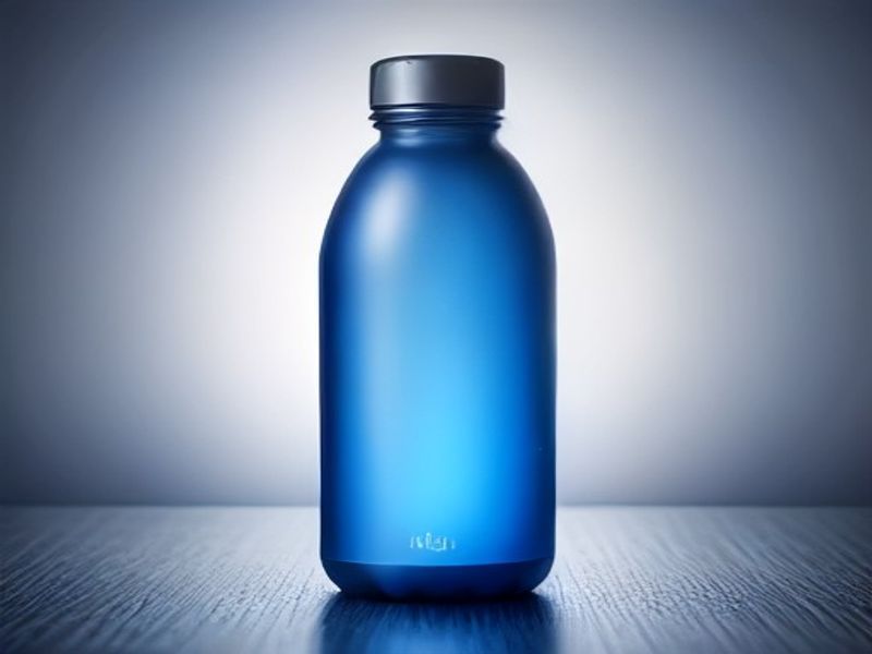 Motswedi Botella Agua Acero Inoxidable 1l Térmica con Pajita Azul Oscuro