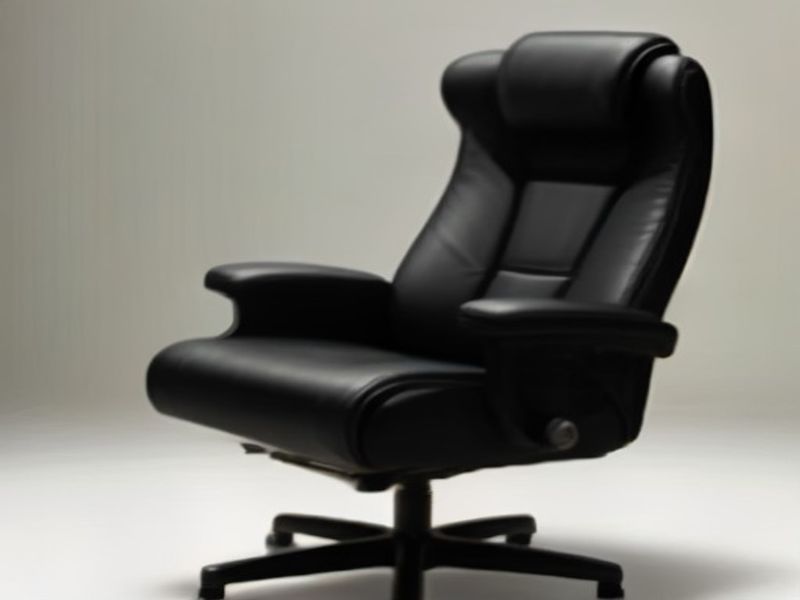 HOMCOM Sillón Relax Reclinable Giratorio 360° con Reposapiés - Cuero Sintético Negro
