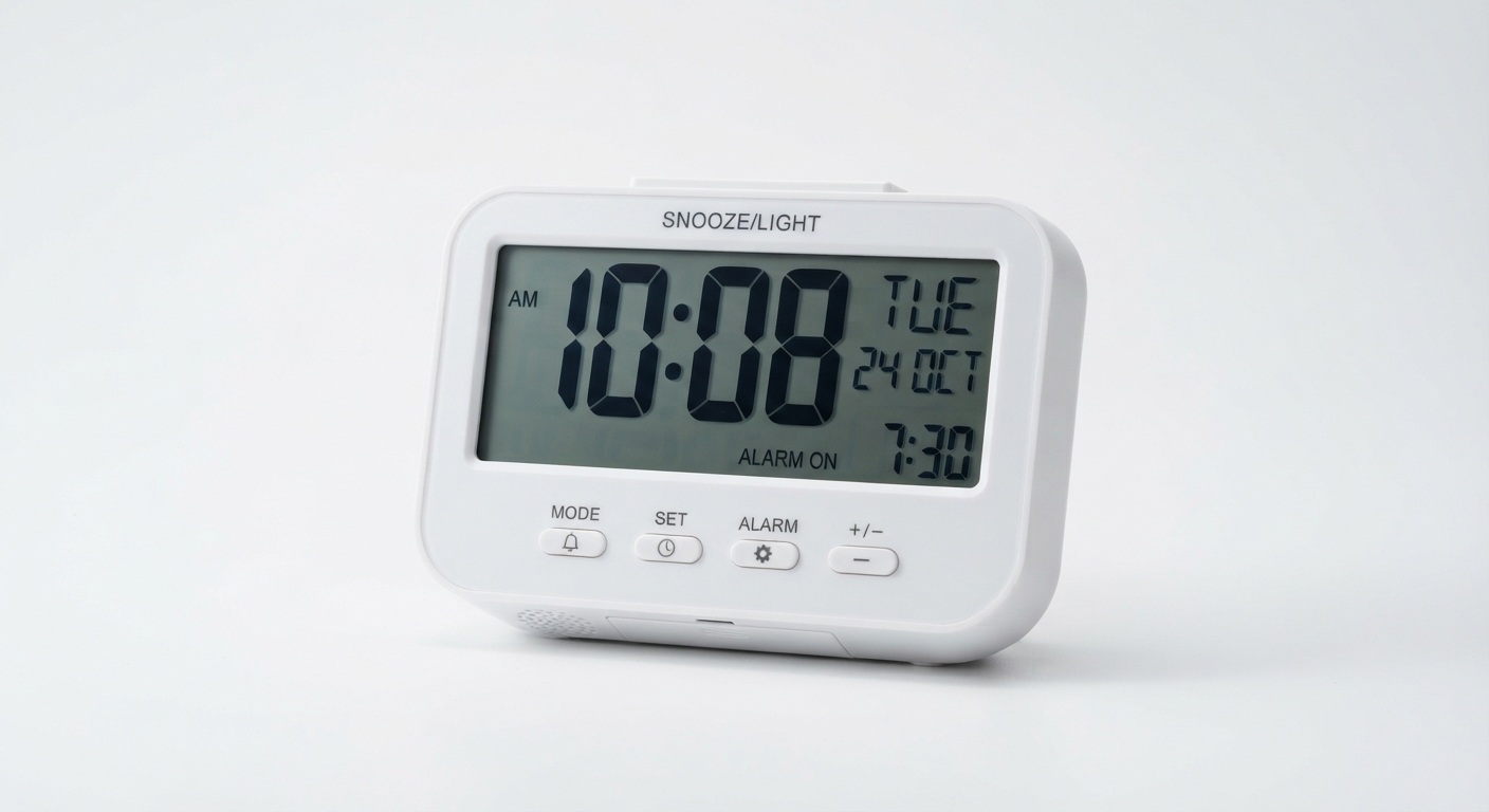 Despertador Digital Doomay Táctil con Pantalla LCD Antideslumbrante