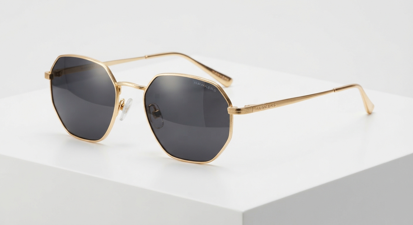Gafas de Sol Hawkers Sixgon Montura Metal Dorada Unisex