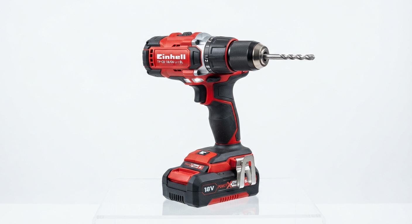 Einhell Taladro Atornillador Percutor TE-CD 18/40 Li-i +64 Power X-Change con Baterías y Cargador