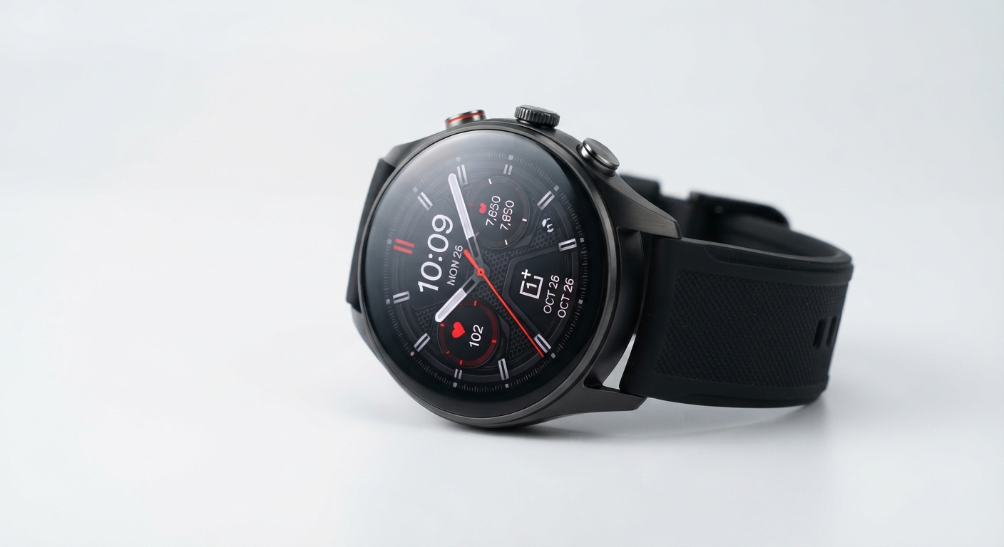 Reloj Inteligente OnePlus 2 Negro Acero 32GB con Pantalla de Cristal de Zafiro