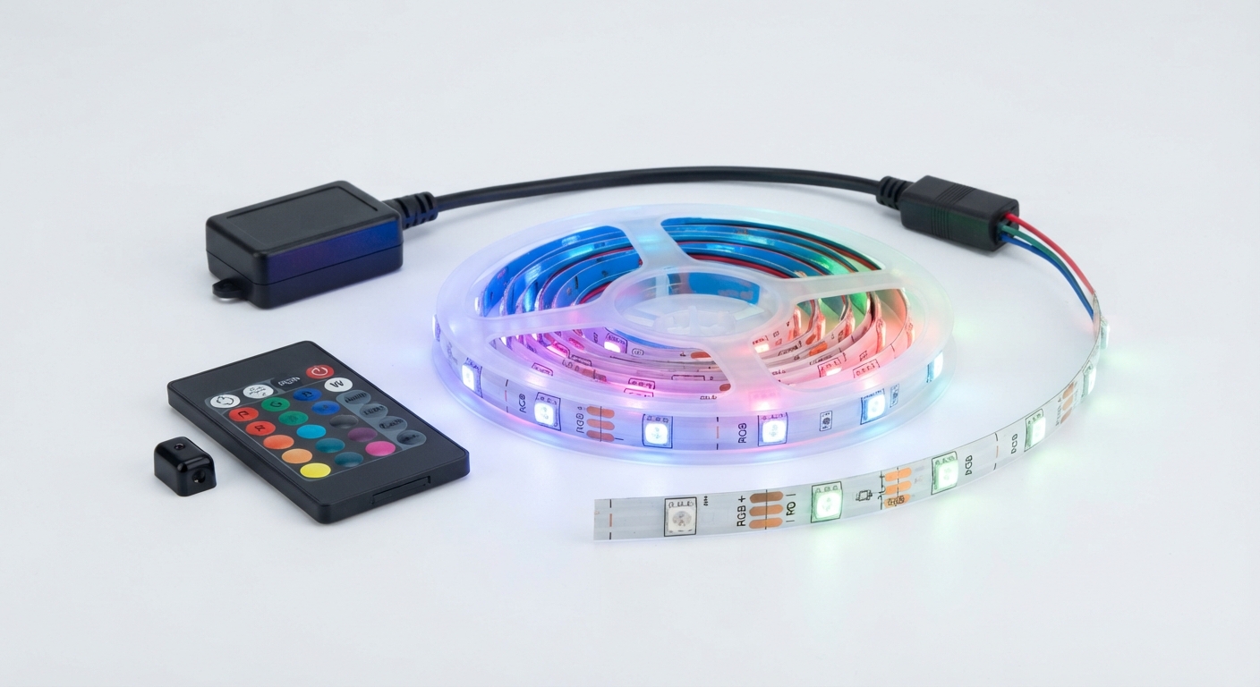 Cinta de LED Livarno Home 3m con Mando a Distancia y 270 LEDs RGB