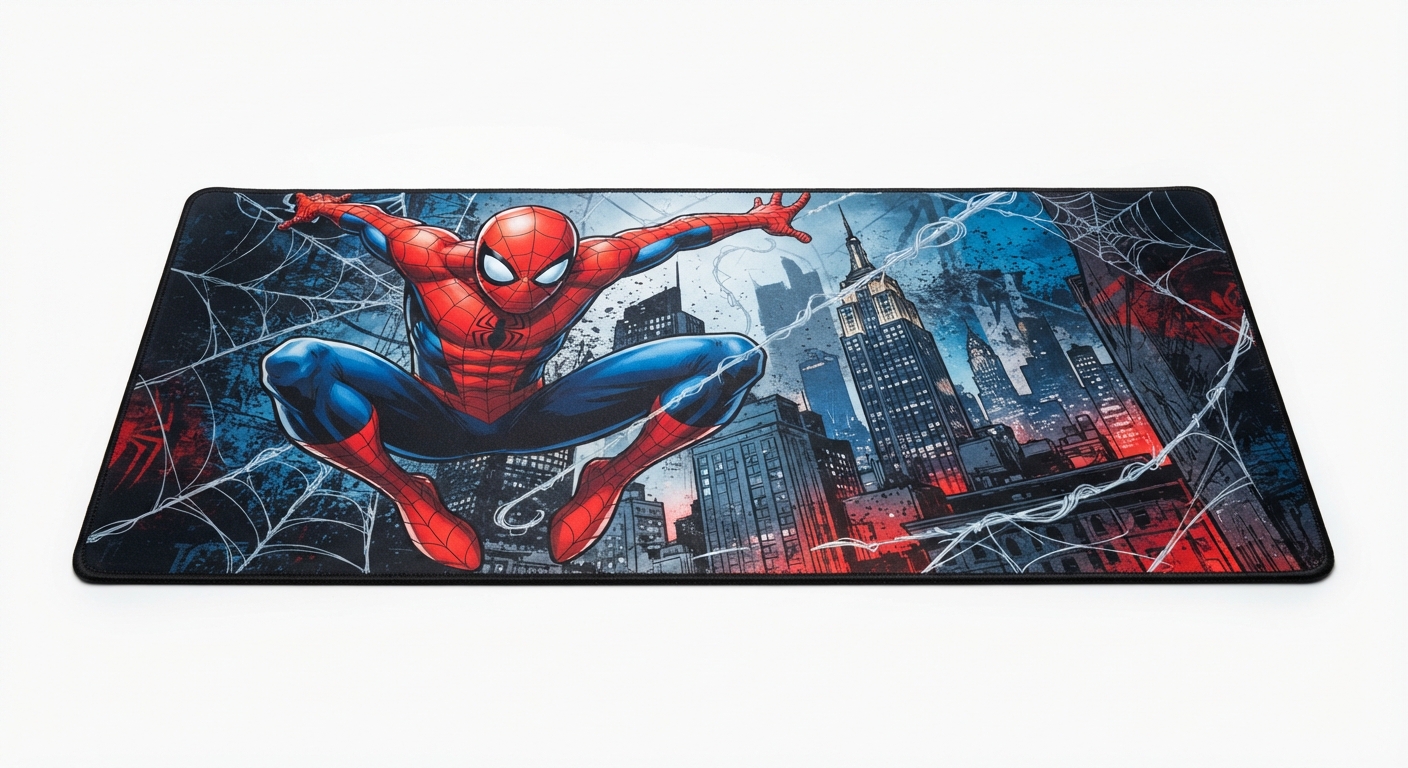 Alfombrilla SPIDERMAN XXL para Ratones - 80x35cm, Grosor 4mm