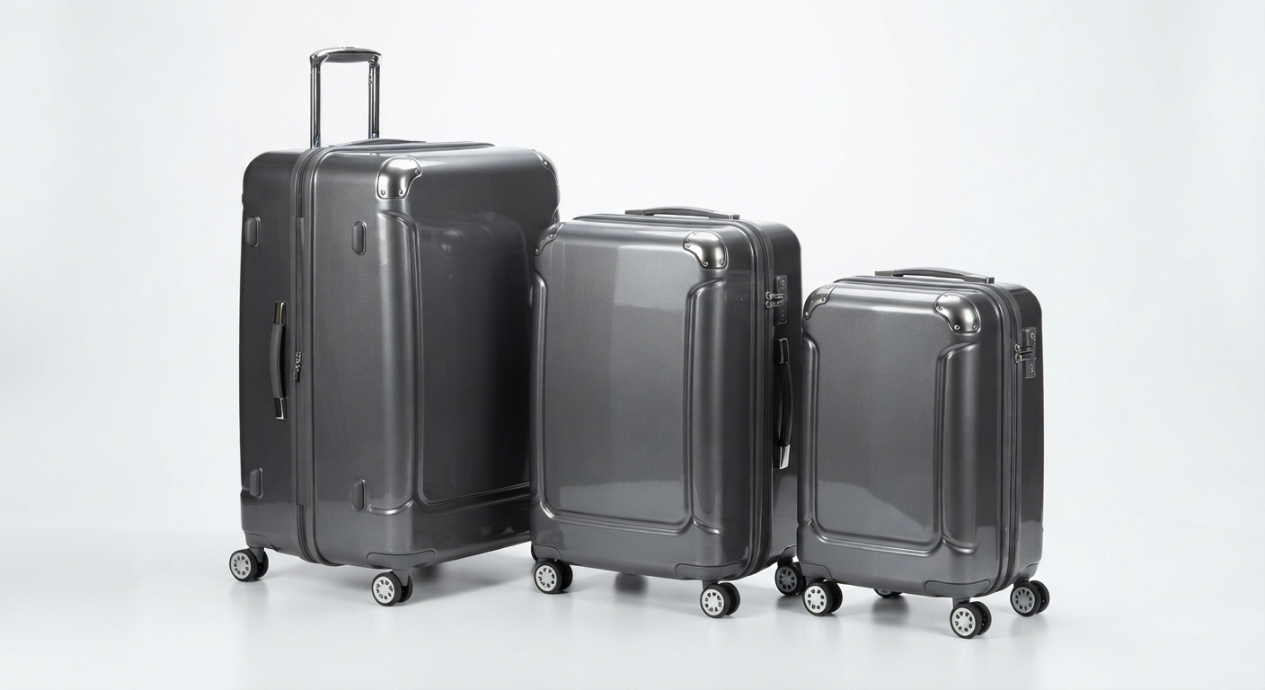 Elegante Conjunto de Maletas de Viaje ABS con Ruedas 360° y Cerradura Numérica
