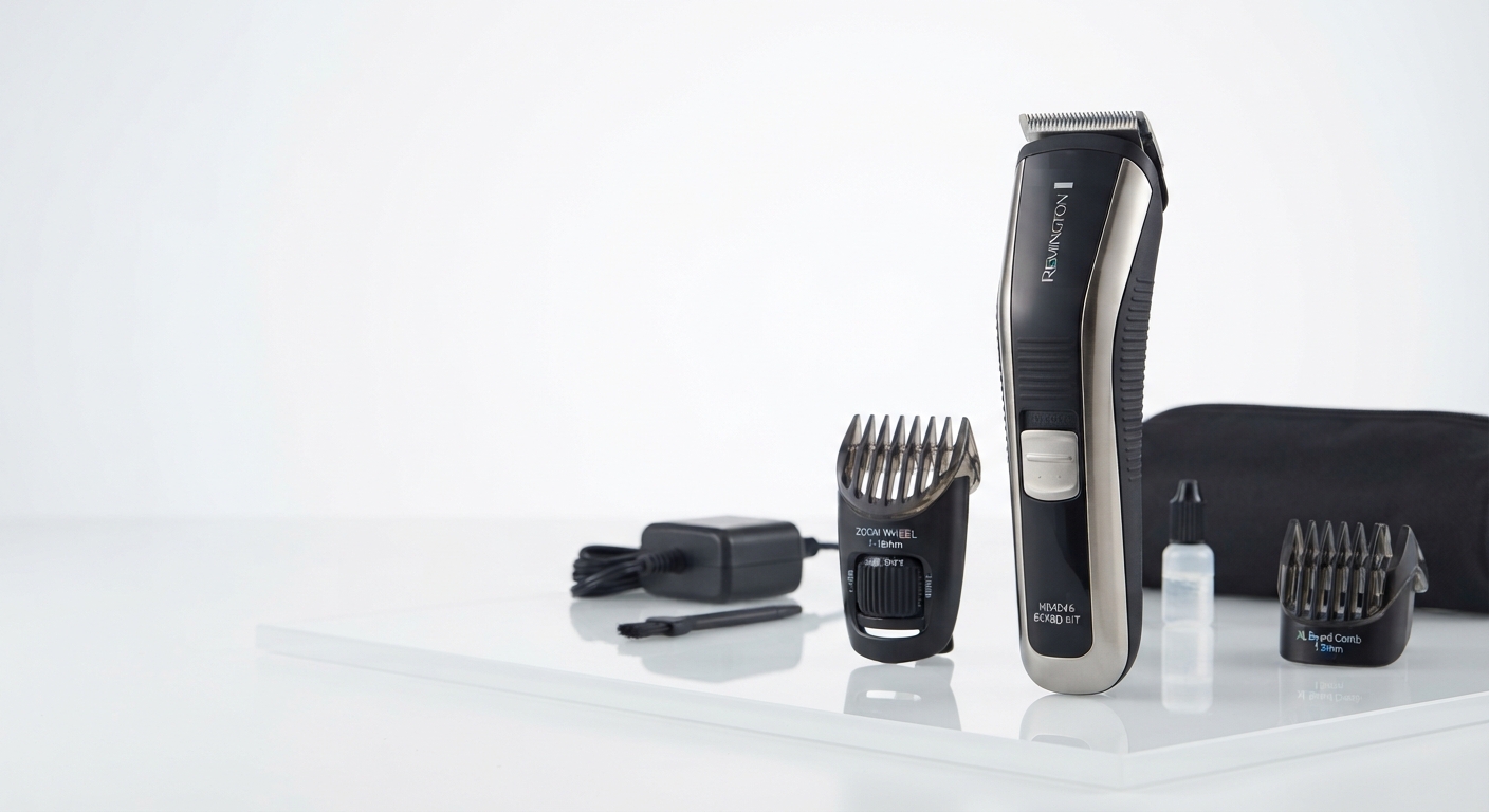Remington Beard Kit MB4046: Recortadora de Barba con Cuchillas de Titanio y 90 min Autonomía