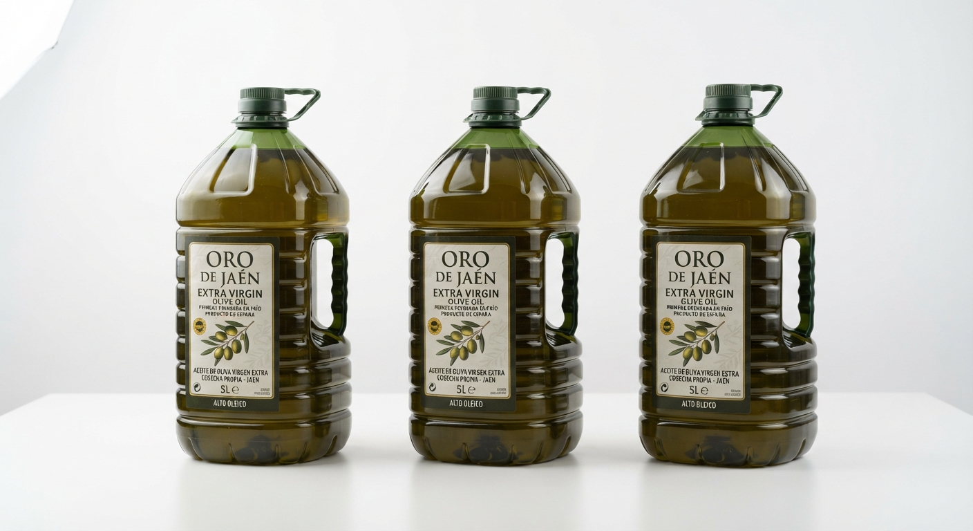 Pack 3 Garrafas Aceite Oliva Virgen Extra 5L (15L Total) - Origen Jaén