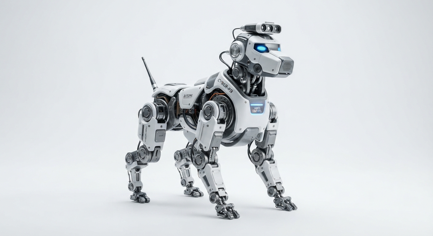 Perro Robot Mecánico Inteligente con IA, Control por Voz y Programable
