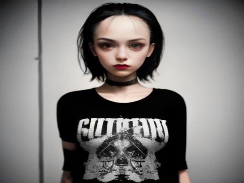 Camisetas Juveniles Vintage y Estilo Punk Gótico Streetwear