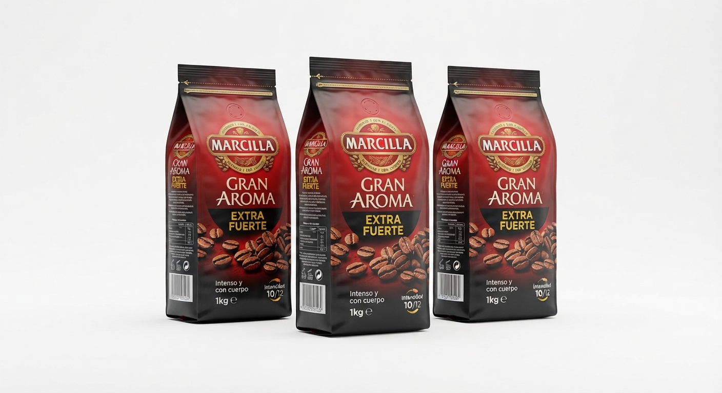 Pack 3x Marcilla Café Molido Gran Aroma Extra Fuerte 500g