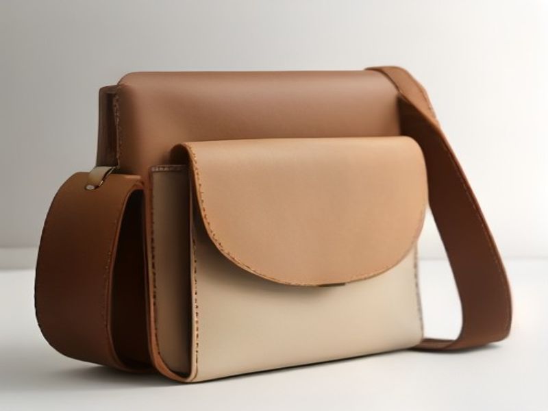 Fossil Maysen Bolso Cruzado Mujer Piel Auténtica Marrón Cacahuete