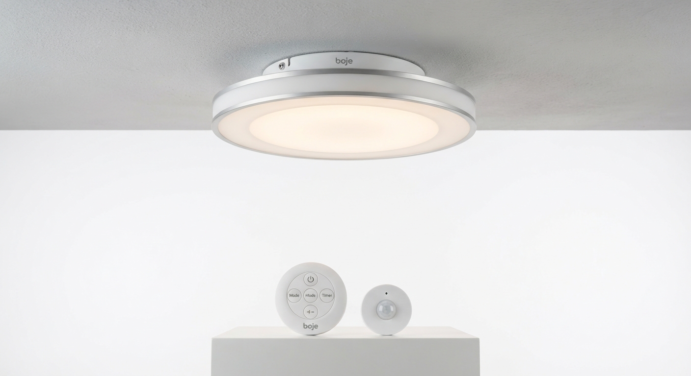 Plafón LED Inalámbrico Bojim con Sensor de Movimiento y Mando a Distancia