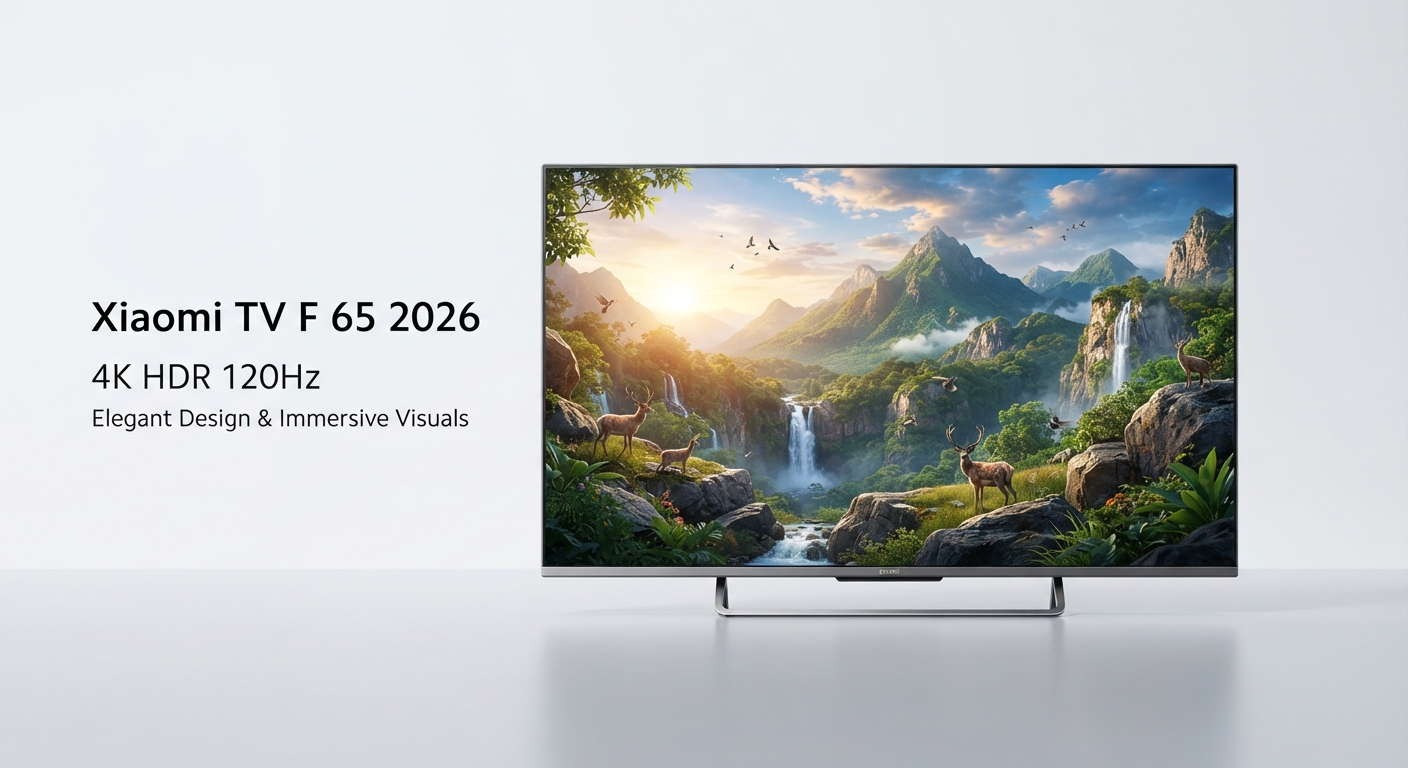 Xiaomi TV F 65 2026: Pantalla 4K 120Hz HDR con Diseño Elegante