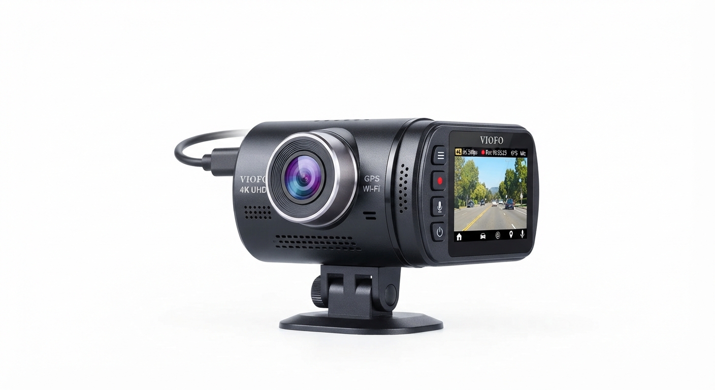 Dash Cam BKXCHA 4K con WiFi, App Control y Tarjeta 64GB