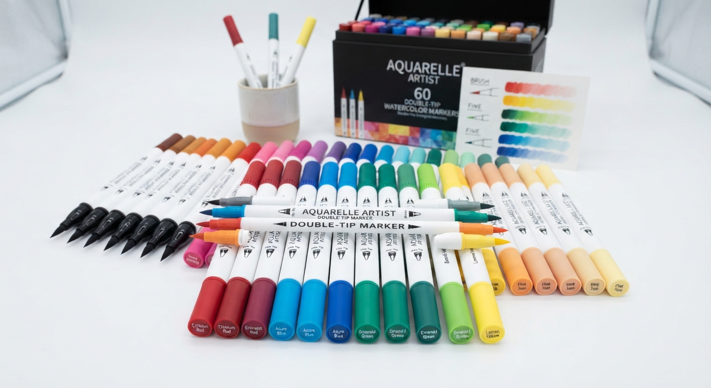 Rotuladores de Acuarela de Doble Punta para Dibujo y Manualidades
