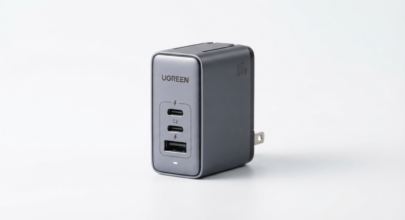UGREEN Nexode Pro 100W Cargador USB C con Pantalla TFT