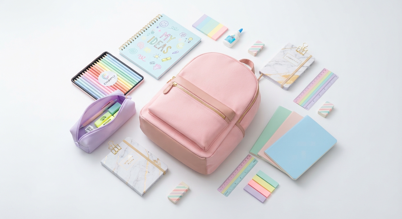 Material Escolar Oxford en Colores Pastel y Diseños Modernos