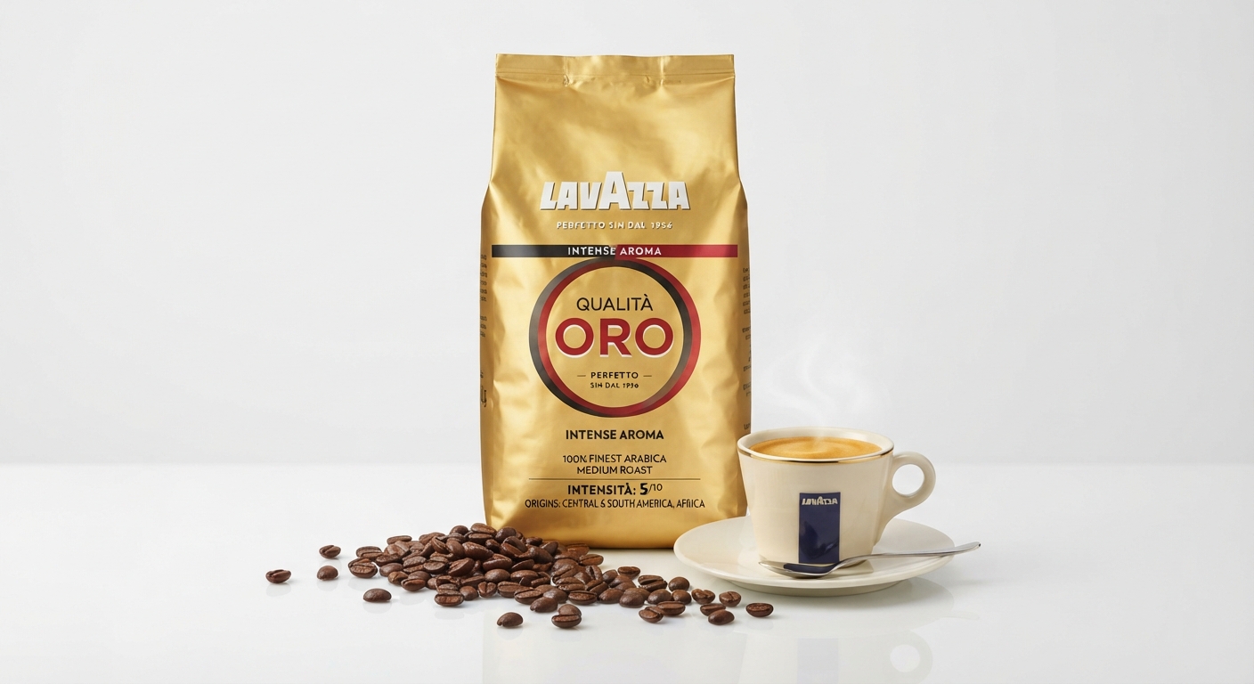 Lavazza Qualità Oro Café en Grano 1kg - Sabor Intenso y Aromático
