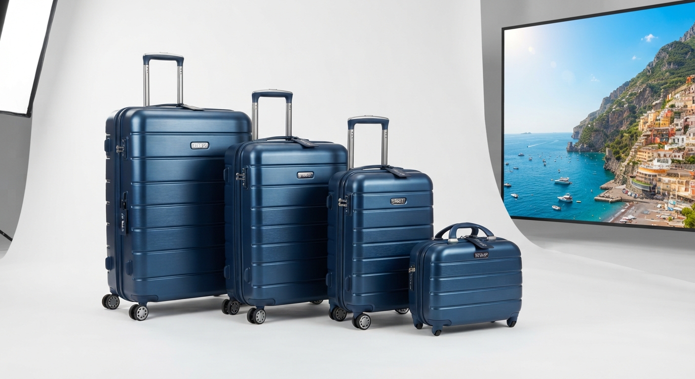 Conjunto de Maletas de Viaje S7 STAR Elegantes (4 Piezas)