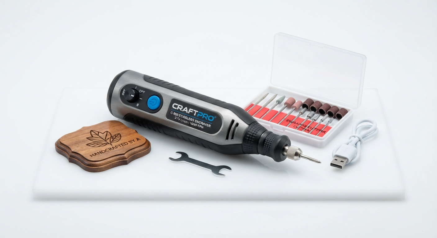 Mini Taladro Grabador Inalámbrico Recargable - Ideal para Manualidades y Reparaciones