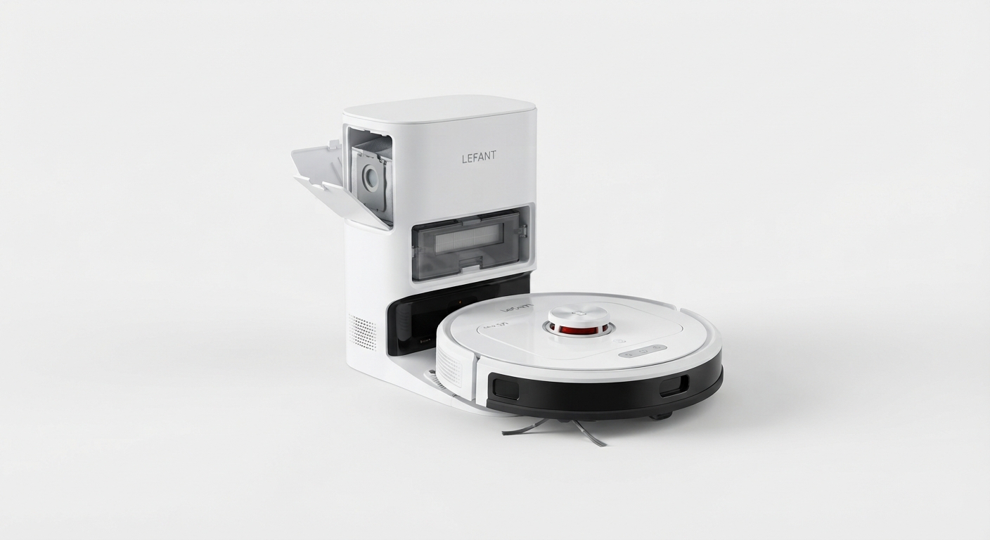 Robot Aspirador y Fregasuelos Lefant M5 Pro con Navegación Láser y Autovaciado