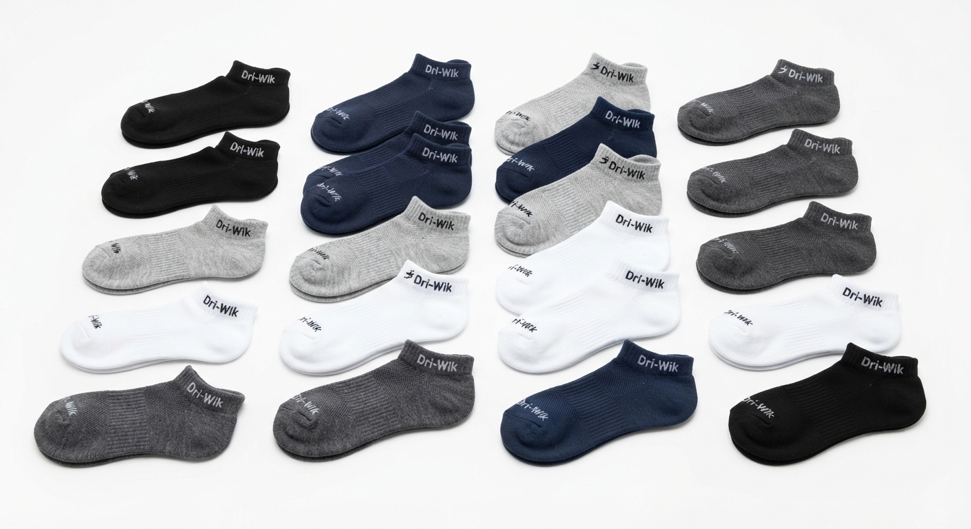 Pack 10 Calcetines Deportivos Tobilleros Unisex Soxco con Tecnología Dri-Wik
