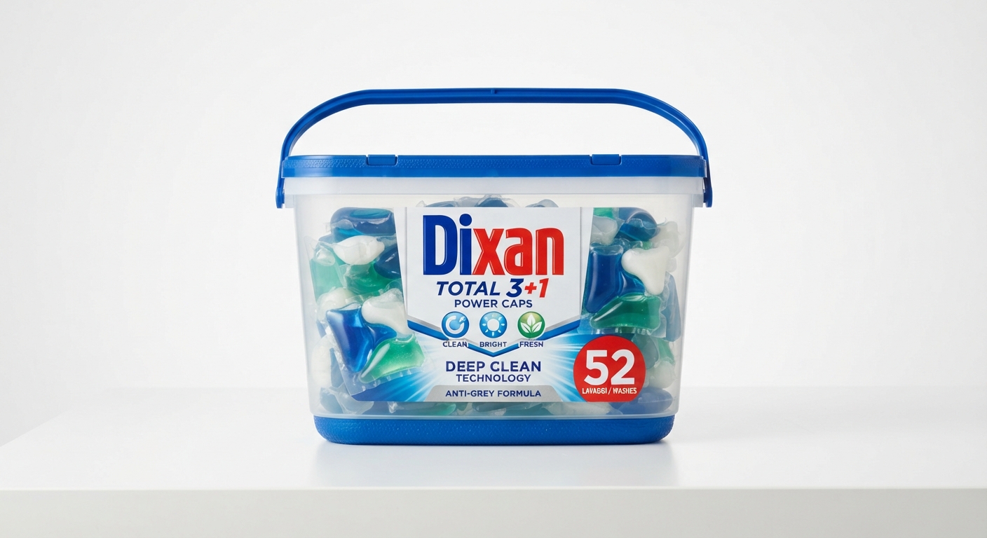Dixan Total Cápsulas Detergente Lavadora (52 lavados)