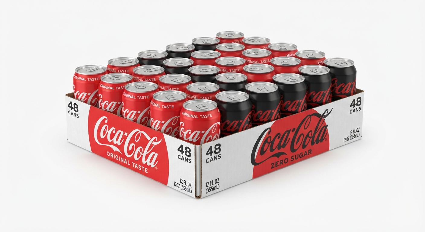 Pack Ahorro Coca-Cola Original y Zero 48 latas x 33 cl