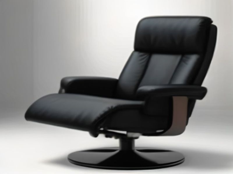 HOMCOM Sillón Relax Reclinable Giratorio 360° con Reposapiés - Cuero Sintético