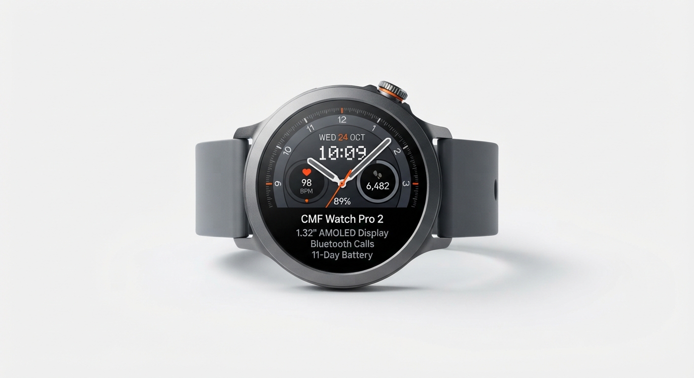 CMF by Nothing Watch Pro 2 Reloj Inteligente AMOLED 1.32" 11 días batería Llamadas Bluetooth IA