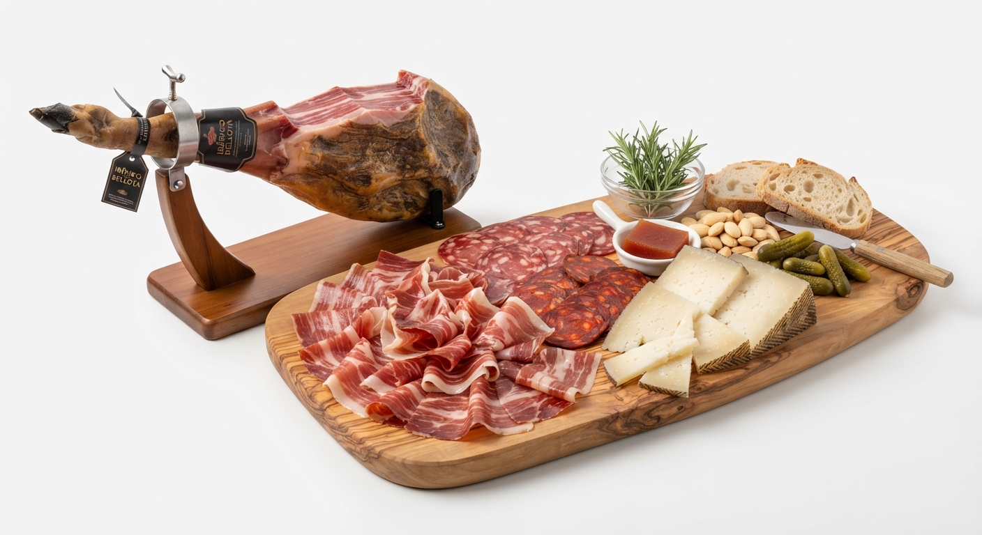 Lote Embutido Ibérico Bellota + Queso Semicurado de Regalo
