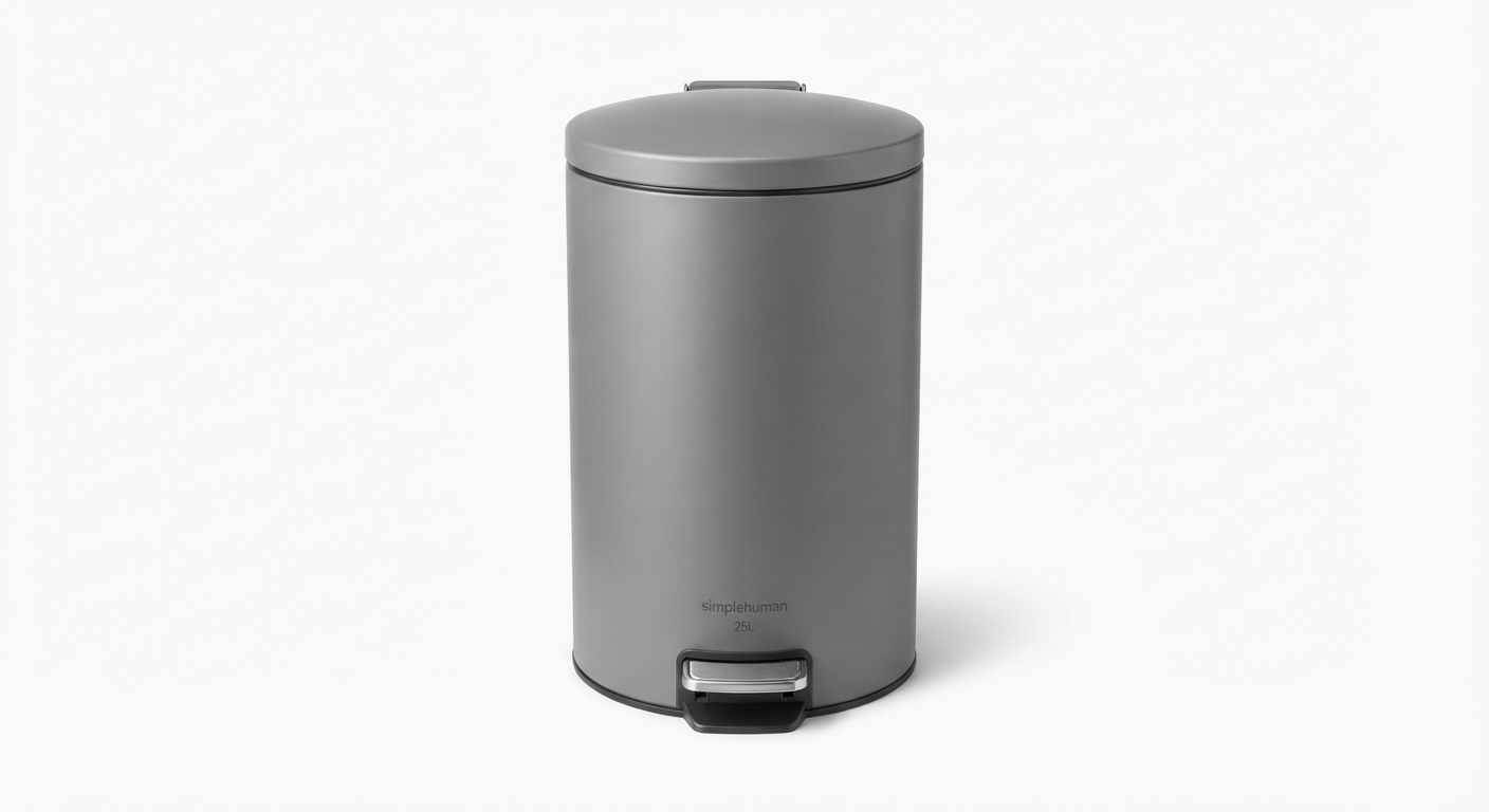 Curver Chic Bin Cubo de Basura con Pedal 25L Gris