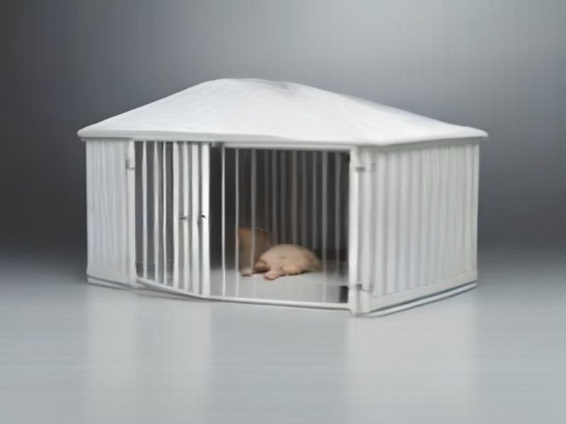 PawHut Caseta para Perros Medianos Resistente al Agua y Viento