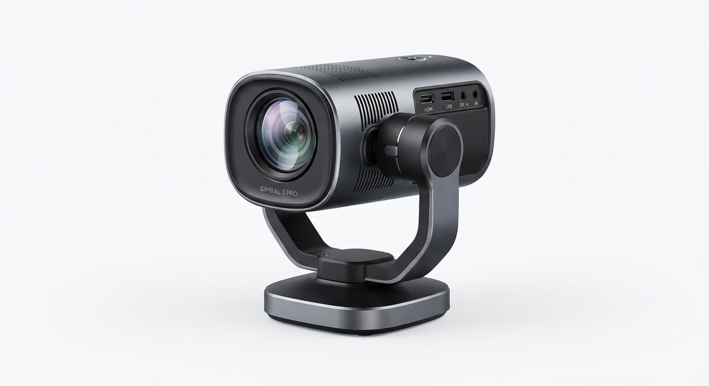Mini Proyector Portátil XGODY Gimbal 3 Pro 4K con Wifi 6 y Bluetooth 5.4