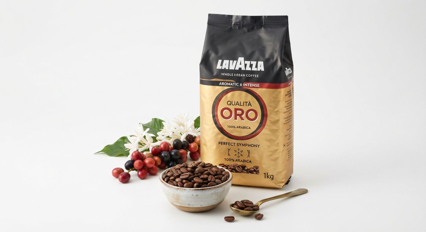 Café en Grano Lavazza Qualità Oro, 1kg - Notas Aromáticas Frutales y Florales