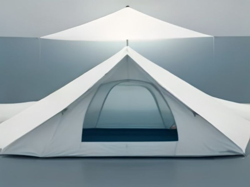 Carpa de Camping Impermeable para 3-4 Personas con Protección UV y Toldo Extensible