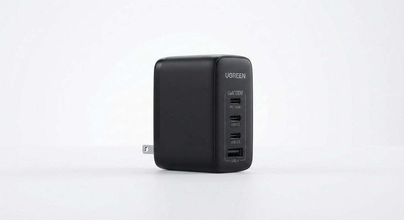 UGREEN Nexode Cargador USB C 65W 3 Puertos con Tecnología GaN Infinity
